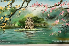 "Tháp Rùa" (Turtle Tower)
Material: Arcrylic.
Pained by Tien Dat, December 4th, 2023 in Vancouver, BC, Canada.